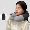 Washable Press Type Inflatable Travel Pillow Detachable Neck Support Pillow Business Trip