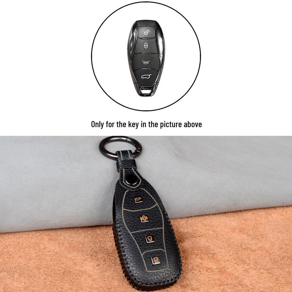 Натуральная кожаная обложка для ключа для моделей Hongqi H5, H9, HQ9, H6, HS3/7, E-QM5, HS5