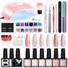 PHOENIXY Manicure Set With 54W Led Nail Lamp Nail Set 6 Color UV Nail Gel Polish Kit Nail Tools Set