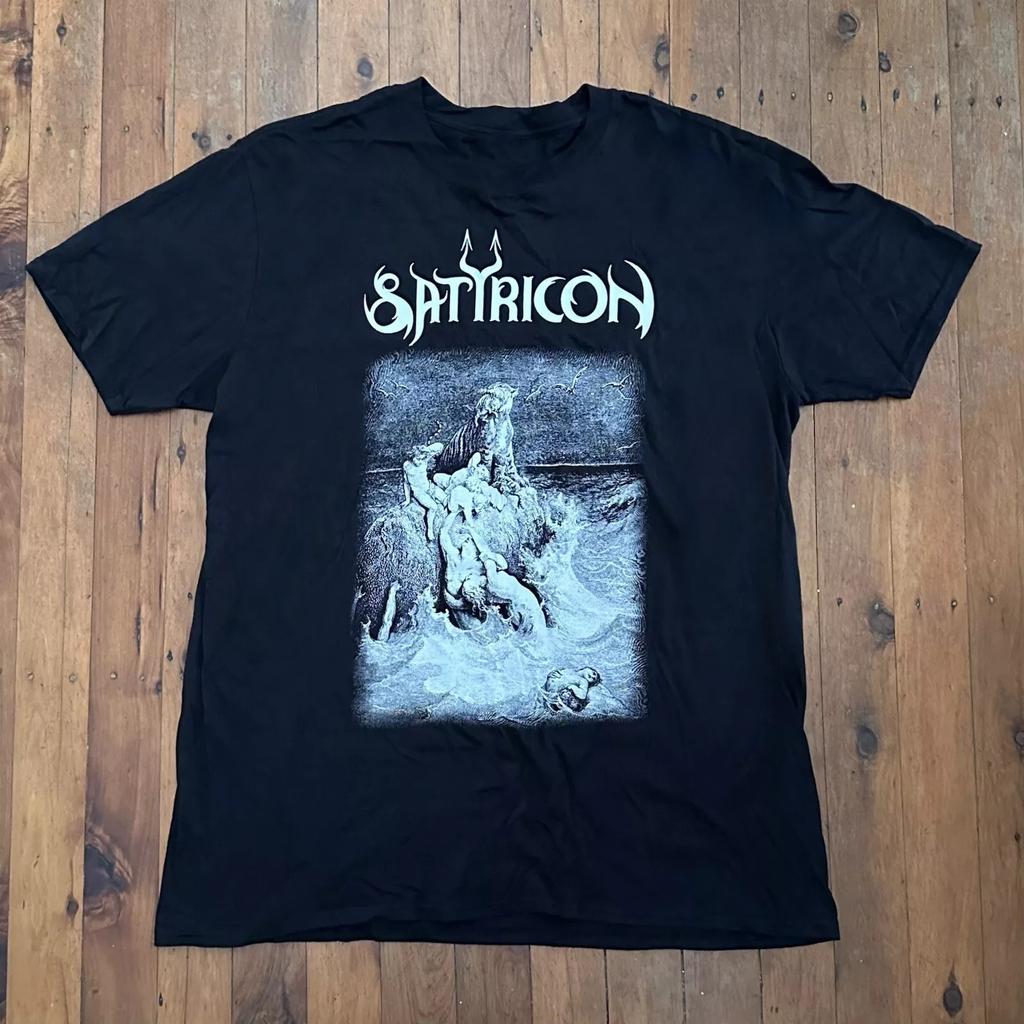 Satyricon Black Down Under 2018 Тур Группа Футболка Мужская Женская Футболки Топ Полный Размер S-4XL