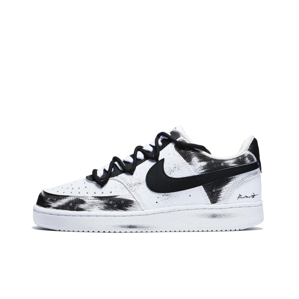 Nike Кроссовки для скейтборда Court Vision 1 Low top Мужские Черно-белые CD5463-100(team156-2.0)