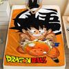 Фланелевое одеяло с принтом персонажей Dragon Ball, Высококачественное, Удобное для всех сезонов, Декор для дома, Тепло и уют, Идеально для рождественских подарков