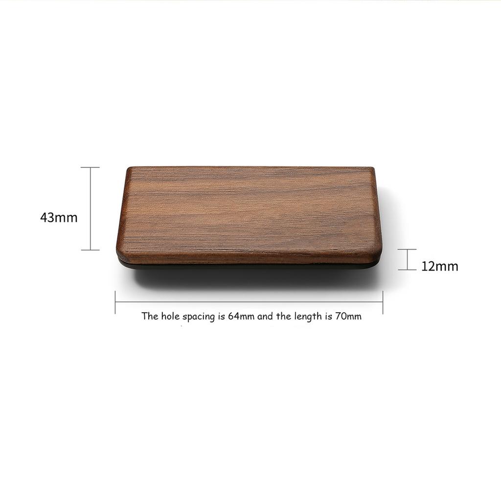 Крышка-флип из орехового дерева, ручка-пуля, без сверления, невидимая ручка для ящика, современная и простая скрытая фурнитура, мебельные ручки