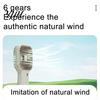 Portable Fan Handheld with Ice Cooling 6 Gear Wind Mini Personal Fans Pocket Size Detachable Base Lightweight Rechargeable Quiet for Office
