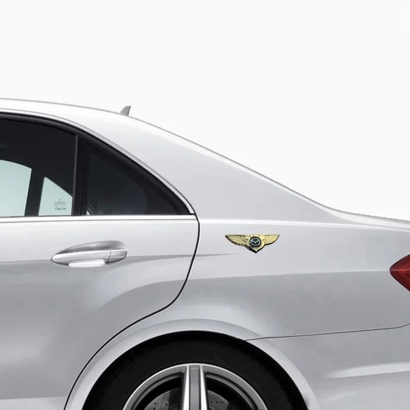2025 Горячие 3D Металлические Крылья на Капот Автомобиля Эмблема Боковой Значок Наклейка Decal для Mazda Axela 3 5 6 RX8 RX7 MX3 6 Atenza MX5 CX9 CX5 CX