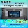 Автомагнитола Android 14 Для Toyota Avalon 3 2005 2006 2007 - 2010 Навигация Мультимедийный плеер Стерео GPS WiFi+4G DSP Carplay+Auto