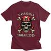 Индивидуальные пиратские футболки с черепом и скрещенными костями Gasparilla 2025 Мужские футболки с коротким рукавом Уличная одежда Хлопковая футболка Оверсайз Футболка Подарок