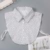 1pc Sexy Lace Fake Collar Shirt Shawl Flower Crochet Neckline Collars Women Detachable Collar Half Shirt Faux Collar Lace Fabric