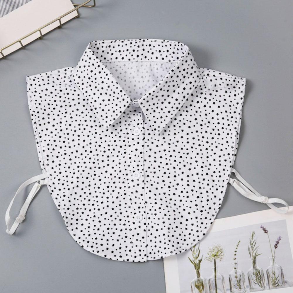 1pc Sexy Lace Fake Collar Shirt Shawl Flower Crochet Neckline Collars Women Detachable Collar Half Shirt Faux Collar Lace Fabric