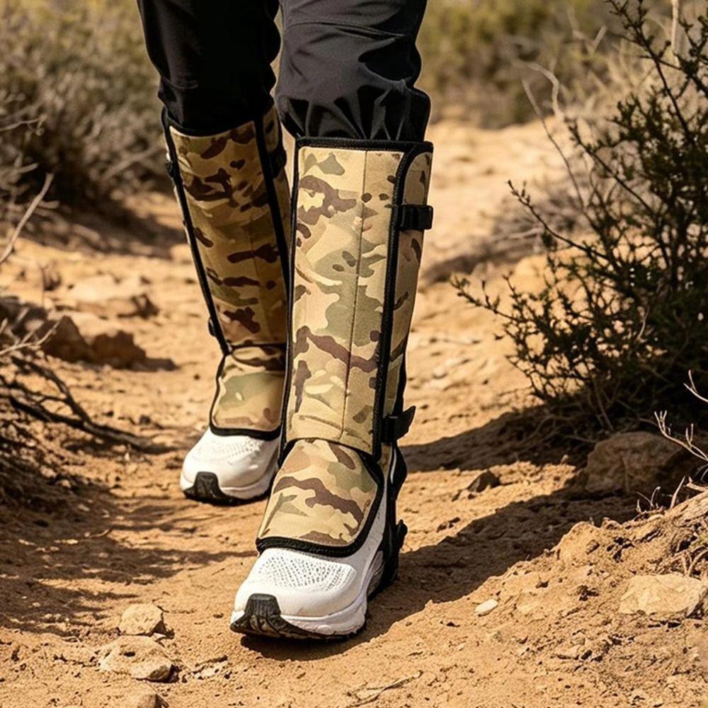 1 Pair Adjustable Strap Leg Guards Anti Scratch Snake Protection Gaiters Snake Gaiters for Farmers