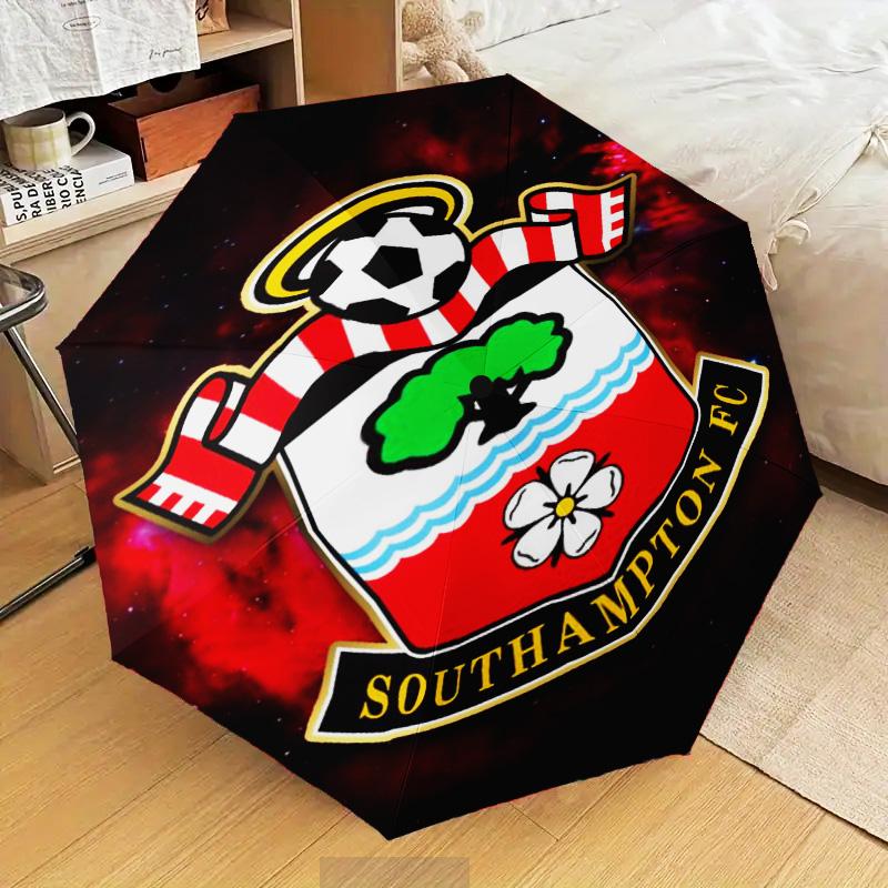 1PC Fc Crest Design Printed Umbrella Folding umbrella, automatic umbrella 8-Frame for Travel, camping Fan gifts Christmas Gifts