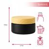 5x Glass Jars BLACK MATT 20g for Cream, Balm, Cosmetics, Ointment