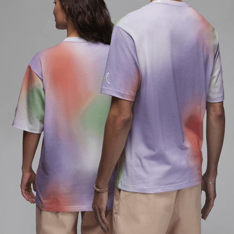 Jordan XJ Balvin Collab FW23 Футболка с круглым вырезом с градиентом Топы унисекс Светло-фиолетовый FJ6142-630