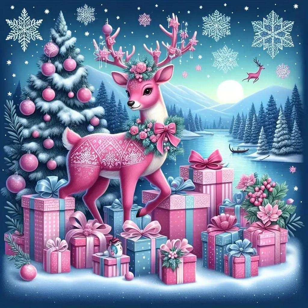 DIY Полная круглая алмазная картина вышивка крестом Счастливого Рождества Санта-Клаус Снеговик Домашнее украшение Искусство Алмазная живопись 5d Алмазная художественная живопись