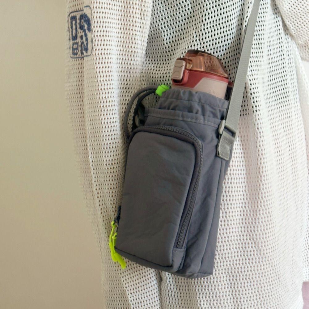 Purse Drawstring Bag Water Bottle Holde Water Cup Bag Casual Mobile Phone Bag  Camping Accessory