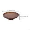 Wood Cake Stand Appetizers Fruit Plate Bamboo Serving Tray Cupcake for Pastries Celebration