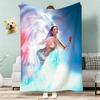Singer KKaty Perry Album Throw Lightweight g Flannel Blanket Soft Skinfriendly for Summer Cooling