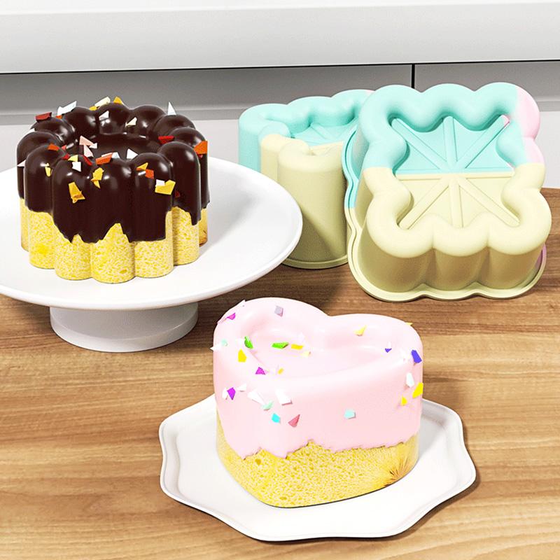 Silicone Dessert Mold Food Grade Non-Stick Baking Cup for Kitchen Wedding Party Cake Mold Easy Clean Dessert Making Tool