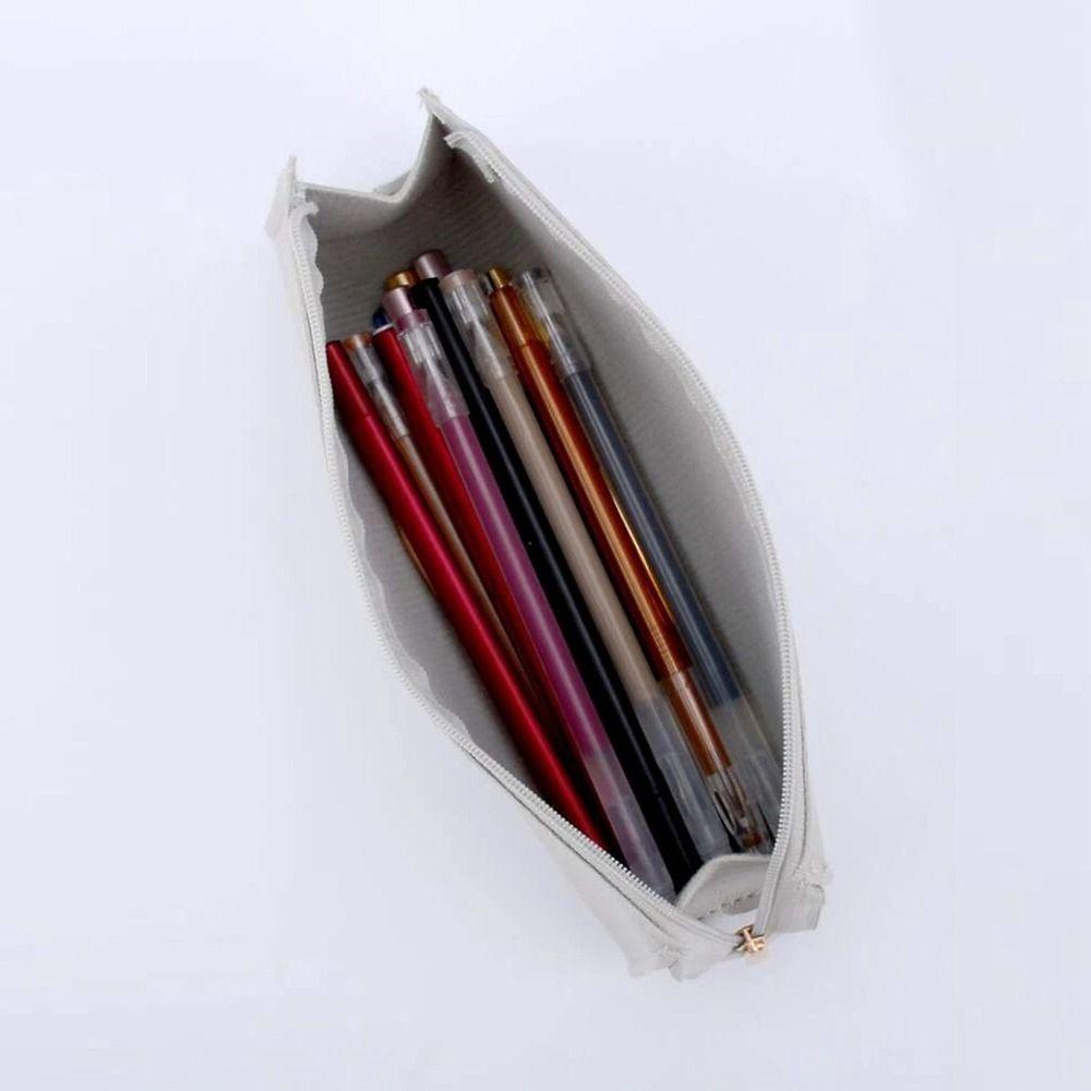 Подставка для канцелярских принадлежностей Сумка для хранения ручек Кожаный пенал из ПУ Модный кожаный пенал Школа