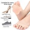 1 пара разделителей пальцев ног для женщин, корректор косточек на пальцах ног, мягкие силиконовые разделители для пальцев ног, для устранения накладывающихся друг на друга косточек на мозолях, облегчение боли в передней части стопы