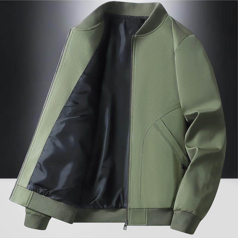 Bomber Jacket Men's Spring and Autumn Korean Version Tide Brand Casual Baseball Jersey American Casual Jacket Can Be Printed