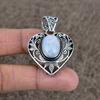 Moonstone Gemstone Handmade 925 Sterling Silver Jewelry Pendant 1.77" KKG-12
