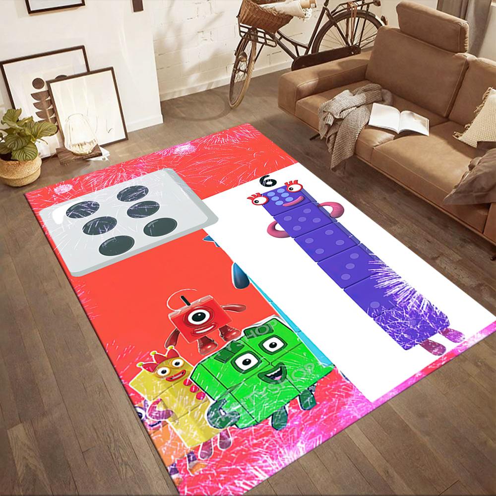 Numberblocks Area Rug Perfect For Dormitory Decorate Room Game Room Balcony Antislip Carpet Anime Office Decor Spiritual Gift