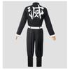 Cosplay Costume Anime Demon Slayer Kimetsu No Yaiba Top Jacket Pants Black Team Unisex Uniform Set Halloween Christmas Clothes