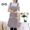 Легко носить, фартук для выпечки, дизайн с плечевым ремнем, практичный корейский стиль, клетчатый фартук для приготовления пищи, рабочая одежда для домохозяйки
