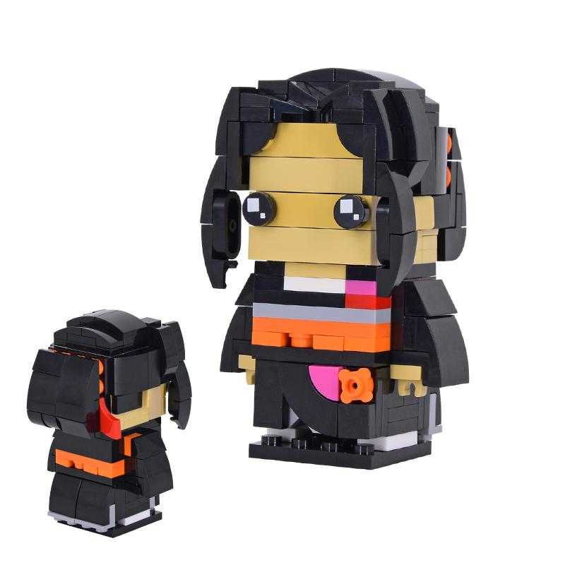 Набор MOC Кирпичи Мультфильм Фильм BrickHeadsed Модель DIY Фигурки Действия Сцена Строительные Блоки Игрушки Для Детей Подарок