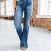 Office Lady Blue High Waist Denim Jeans For Women Spring Sexy Solid Skinny Flare Pants  Fashion Female Jeans Mujer 25663