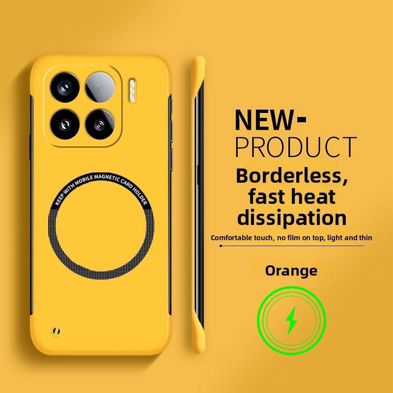 Модный ультратонкий безрамочный чехол из ПК для Xiaomi 15T/14T Pro 17 Pro Max 17 Ultra POCO X8 Pro Max F8 Ultra Для Magsafe Задняя крышка
