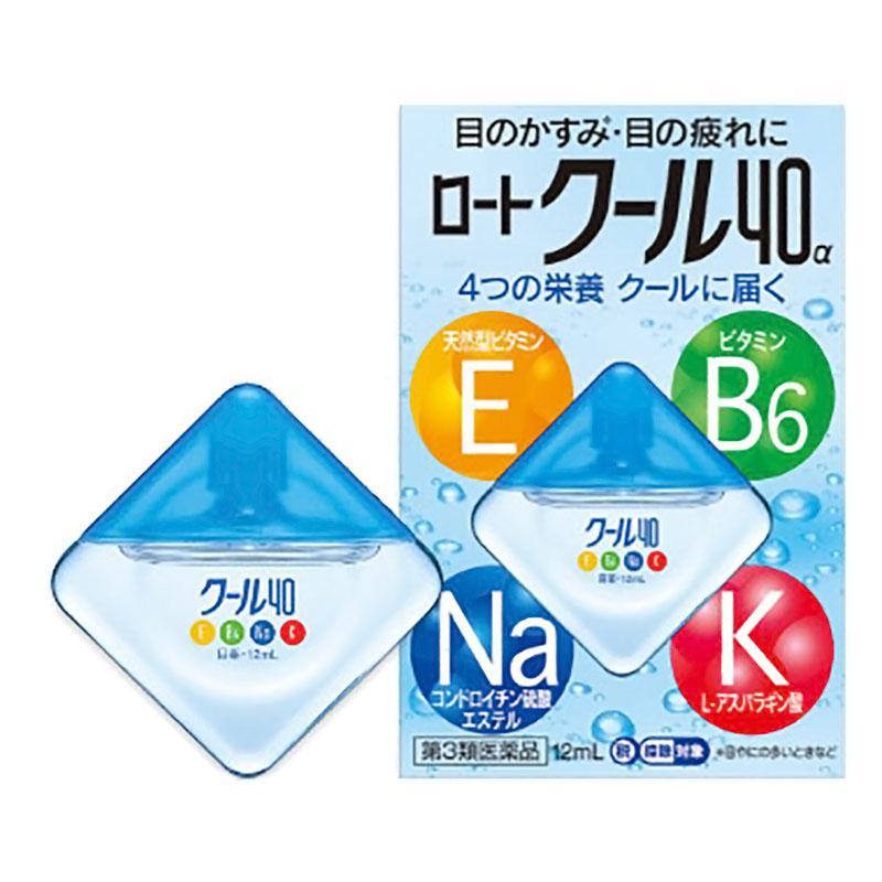 Rohto Cool 40a витаминизированные капли для глаз, 12 мл