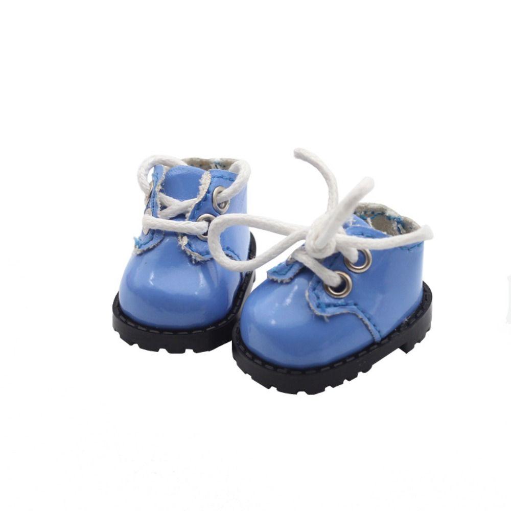 3.8X2.3cm Toy Shoes Shiny Strap Finger Shoes Fashion Doll Shoes Cotton Doll