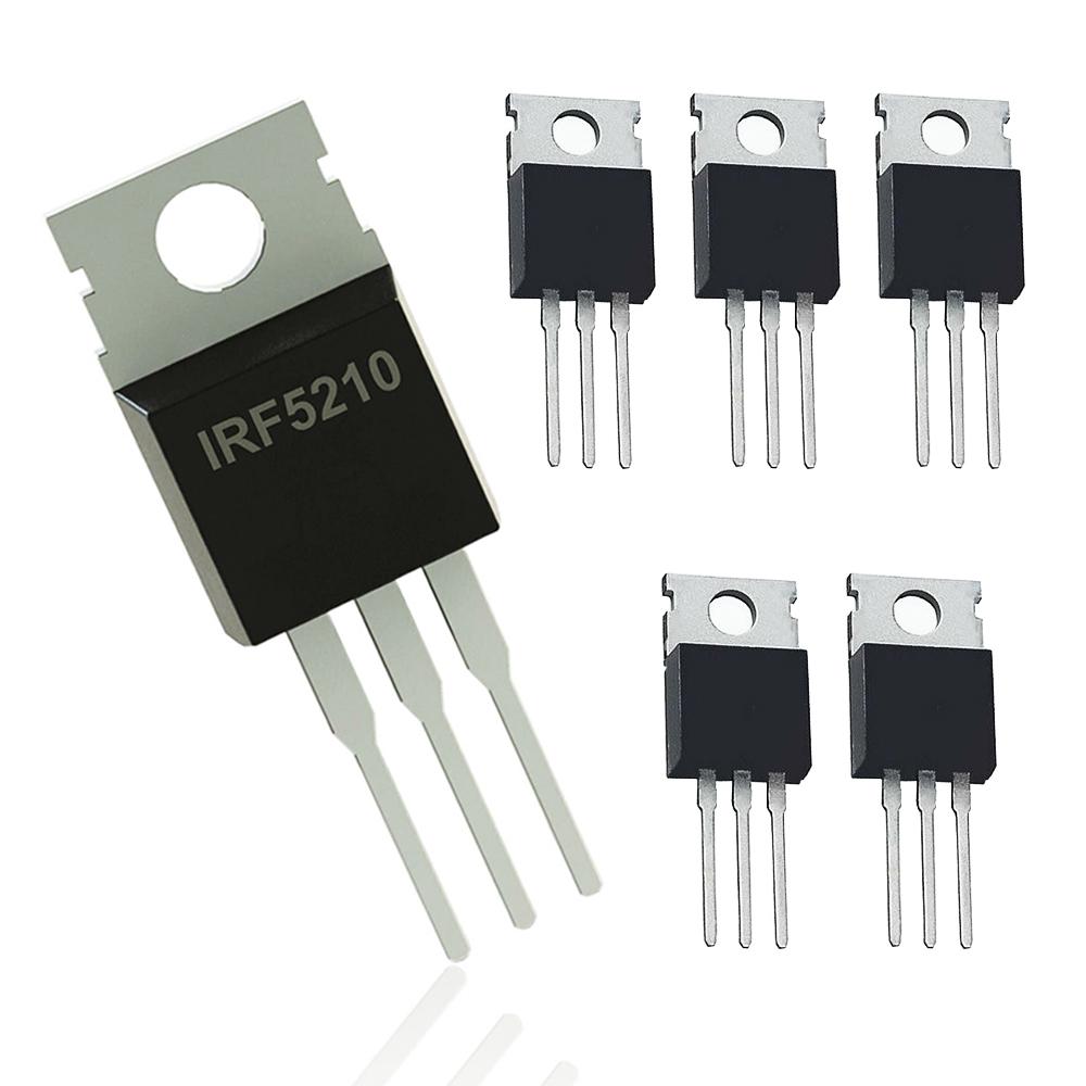 5 PCS IRF5210 TO-220 F5210 IRF5210PBF 100V 40A P-Channel MOSFET Transistor IRF5210 TO220 MOS FET TRANSISTORS