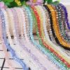 30-200Pcs Rondelle Austria Faceted Crystal Glass Beads Loose Spacer Beads for Jewelry Making