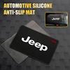 1pc Car Dashboard Sticky Anti-Slip PVC Mat Silicone Anti-Slip Storage Mat For Jeep Renegade Wrangler jk Compass Grand Cherokee AKS1