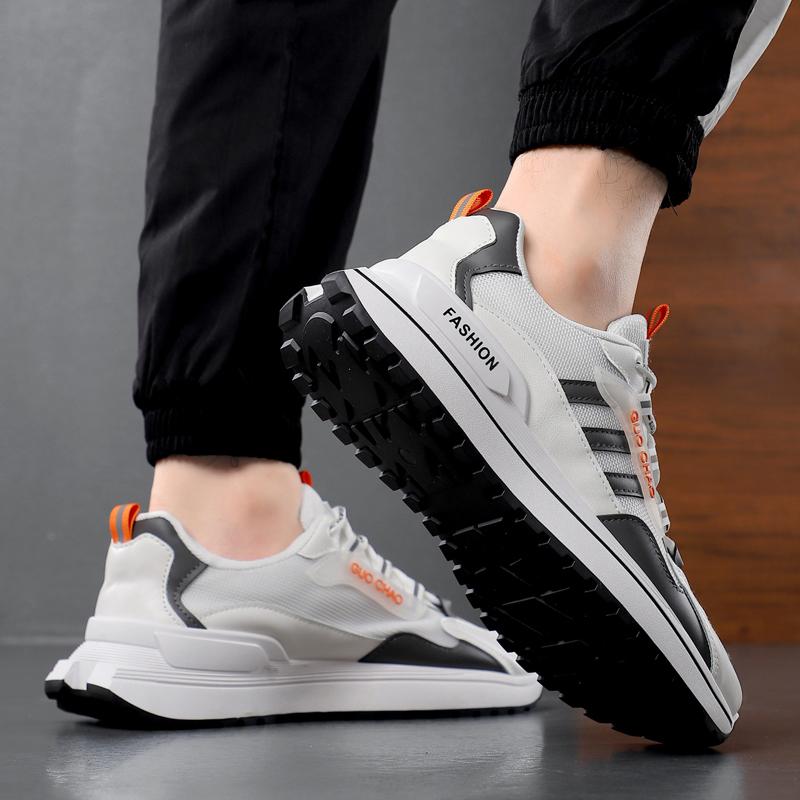 Новые модные мужские удобные туфли на все времена года для студентов, мальчиков, трендовые мягкие дышащие повседневные кроссовки для бега