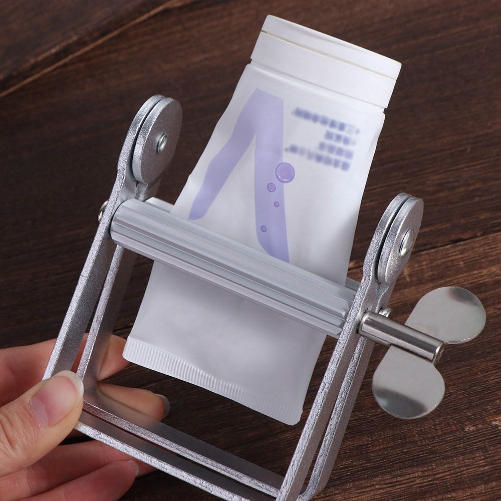 Frosted Rolling Toothpaste Squeezer Aluminum Squeezing Tool Tube Wringer Tightener Silver Cosmetic Paint Extruder Hand Cream