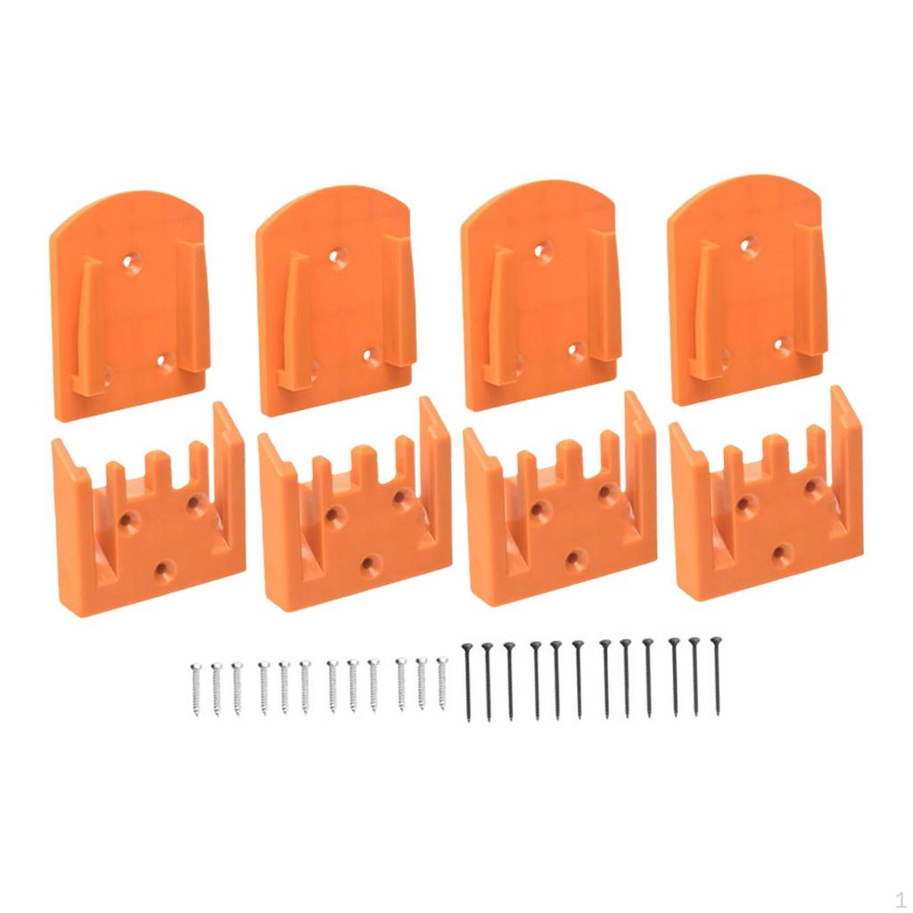 Tool and Battery Holders Wall Organizer Rack Easy to Install Display Storage Shelf Hangers for Drill