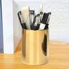 Гальванический держатель для карандашей из глянцевой нержавеющей стали, универсальный органайзер для ручек-кистей для дома