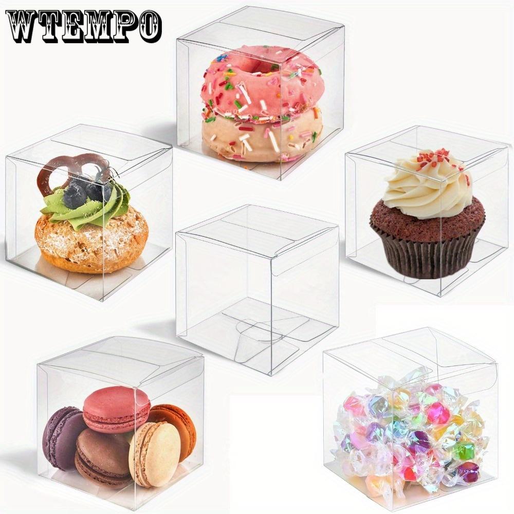 25 шт. прозрачных коробок для подарков, прозрачные пластиковые упаковочные коробки, кубические подарочные контейнеры для изготовления ювелирных изделий, демонстрационная упаковка, принадлежности для вечеринок, торжеств