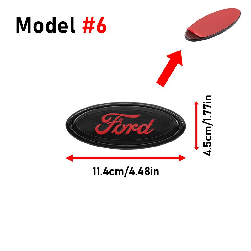 Car Front Hood Emblem Trunk Badge Stickers Accessories For Ford Focus Mustang Fiesta Puma Ranger Kuga MK7 MAX F150 Mondeo Escape DFTGX1