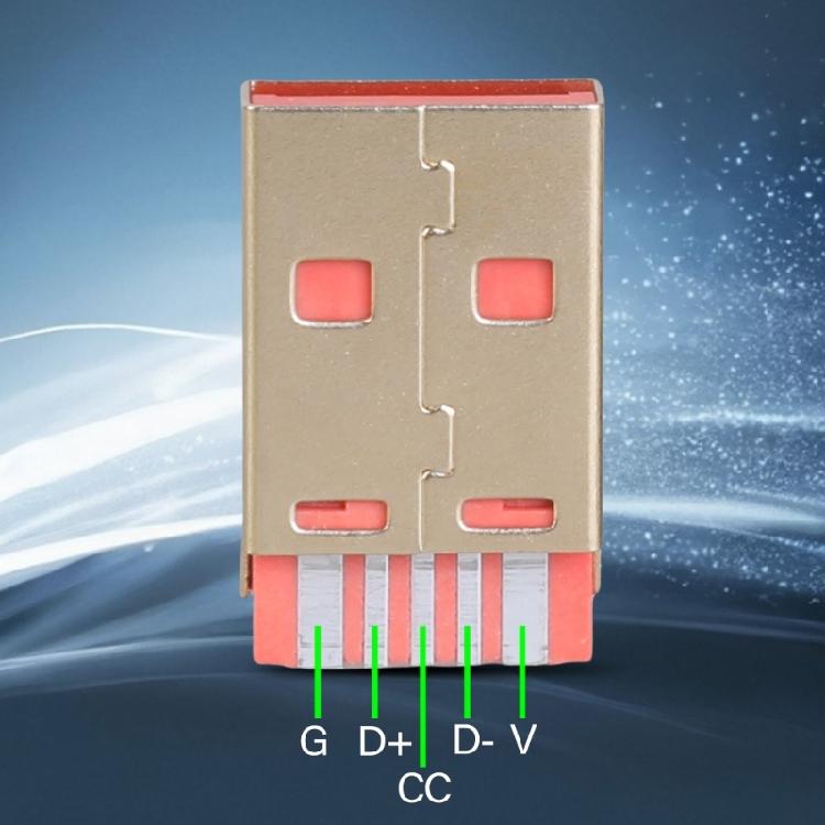 Разъем-вилка USB 3.0 Type A для DIY-подключения, ремонта и кастомизации кабелей диаметром 6 мм, с корпусом из алюминиевого сплава, долговечный