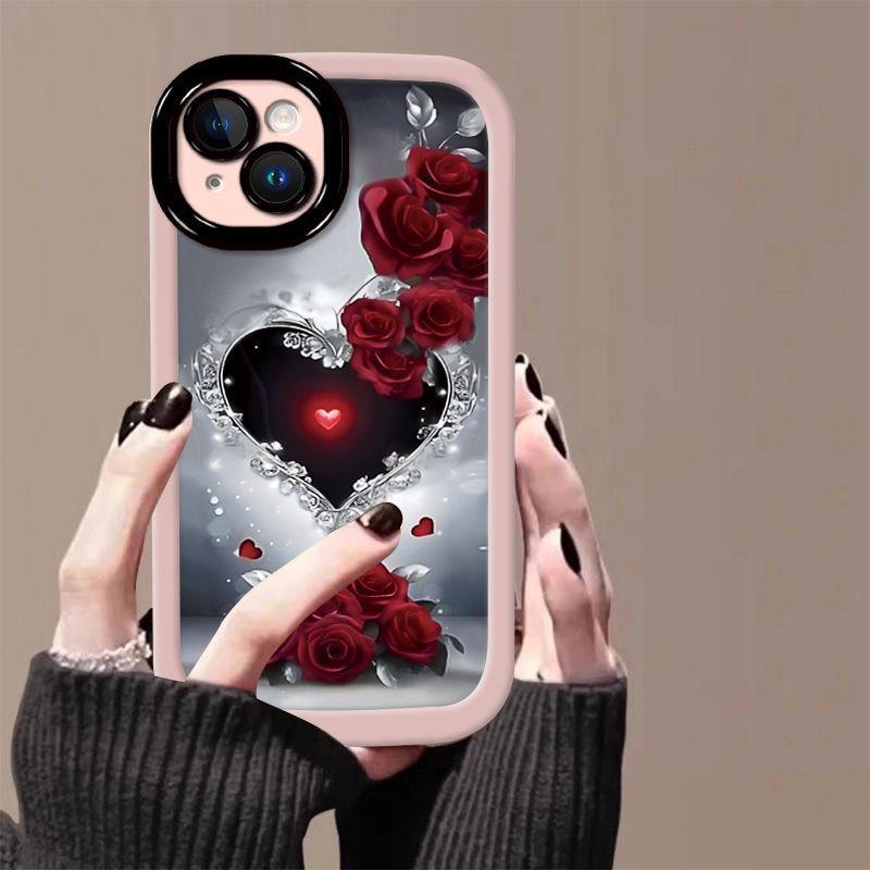 Чехол для мобильного телефона iPhone15 Apple 15Pro/15promax/15Plus силикон с защитой от падения