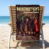 proof beach towel with a the Backstreet Boys pattern - soft,absorbent,quick-drying,machine washable - perfect for swimming,camping,bathing