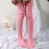 Stacked Socks Popular Fashion Trend Models Knee-High Socks Lengthened Knitted Socks Long Long Woolen Women's Socks