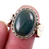 Натуральный камень гелиотроп 925 проба стерлингового серебра ювелирное изделие двухцветное кольцо р.10US C8f82