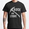 Plus Size S-3XL Rock and Stone Printed T-shirt Men's Tops Fashion Clothes Tees