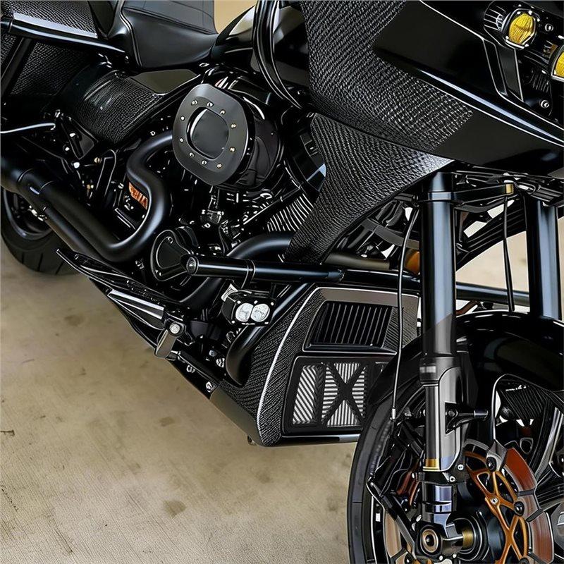 A61M-Oil Cooler Cover Radiator Guard For M8 Motorcycle 2024-2026 For Touring Road Glide Street Glide Accessory